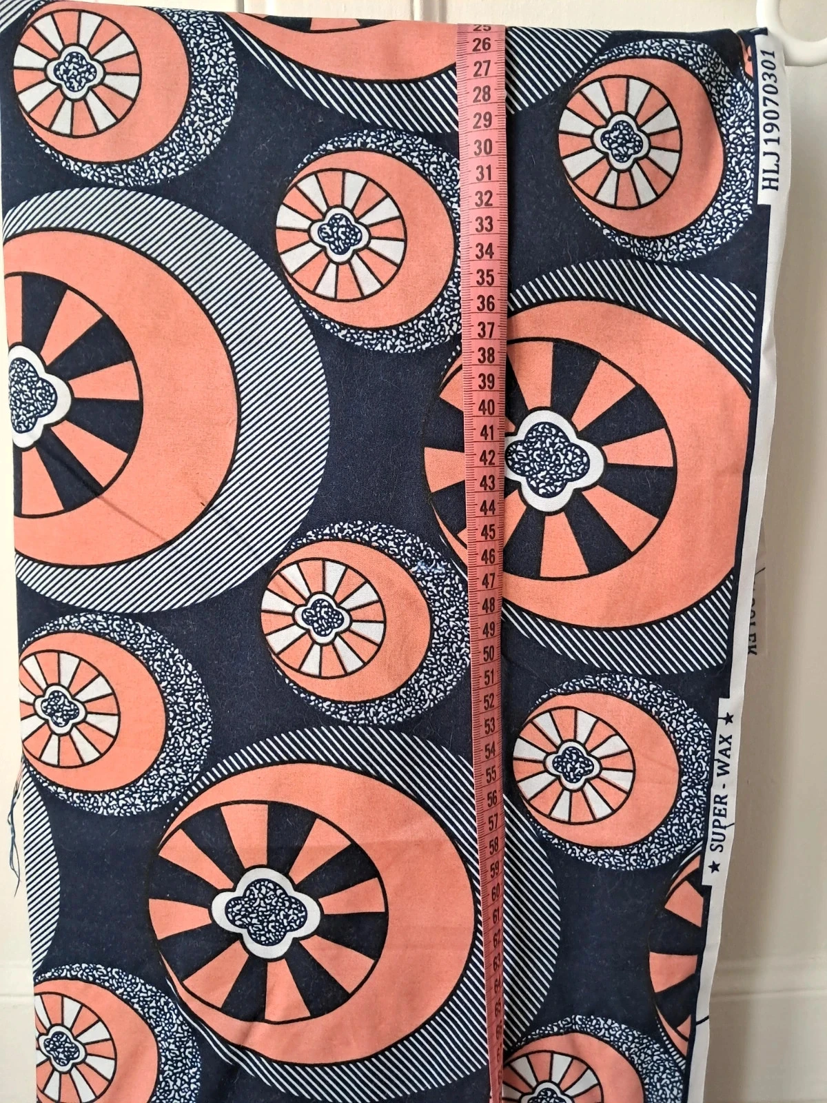 Wax navy blue, white and coral – photo 7